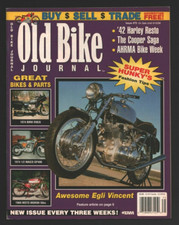 1996 September Old Bike Journal 75 Motorcycle Magazine Egli Vincent '42 Harley
