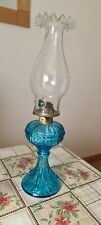 Mid century Blue paraffin Casa Pupo paraffin lamp. VGC