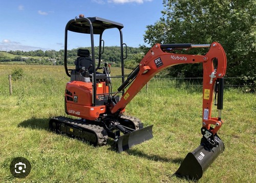 Kubota u17 excavator hire - u17-3a,