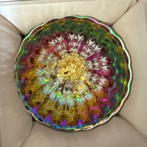 Carnival glass iridescent - glass,