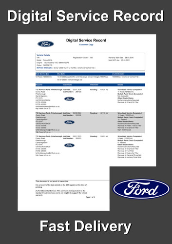 Ford digital service history - ford,