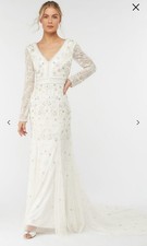 Monsoon Elizabeth Embroidered Wedding Dress Brand New Unworn Size 12 UK Wedding