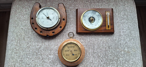 Antique and vintage aneroid - and,