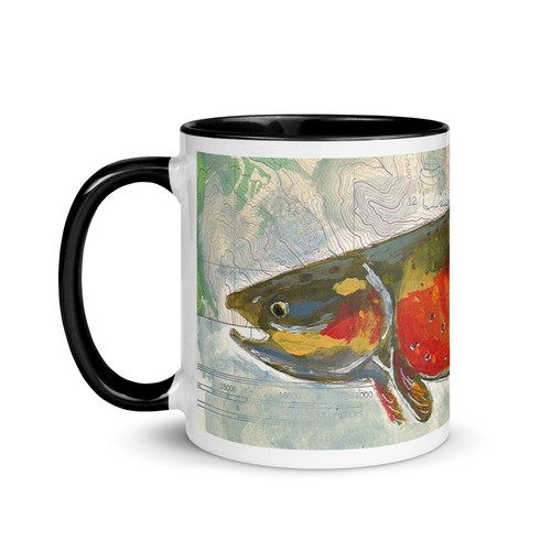 Brook trout alaska mug - oz,