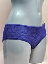 La Senza Knickers Purple Contrast Lace Front Brazilian Hip Hugger Size S-XL B10R