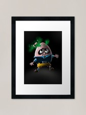Humpty Dumpty cracked Framed