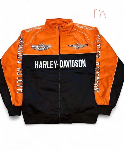 Harley davidson black orange - harley, black/orange
