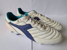 Diadora Brasil White Football Boots UK Size 11 Good Con