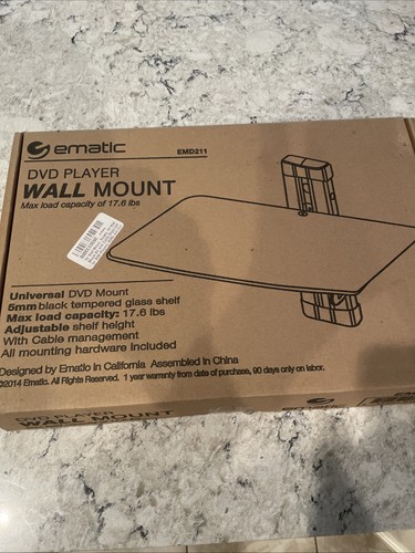 Ematic emd211 dvd player wall - emd211,