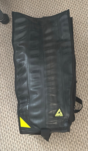 Green guru roll top backpack - green,