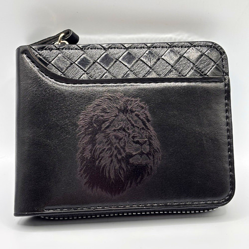Men black zip - men's, bifold
