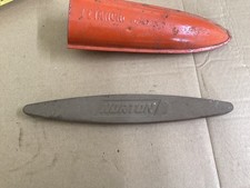 Vintage Scythe Sharpener Stone with Clip On Metal Holder