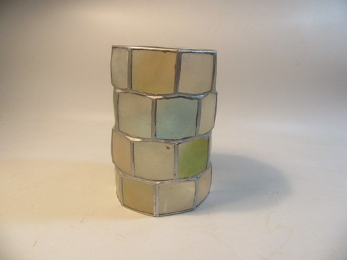Vintage capiz shell lamp shade - capiz,