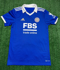 Leicester City Adidas 2022 Home Blue T-Shirt | Mens Adult Small Football Top Kit