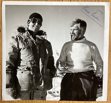 Vivian Fuchs signed original photo with Sir Edmund Hillary comes with COA
