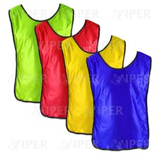 Sports Training Football Bibs Youth  Adult Sizes Rugby Hockey Net ball Running