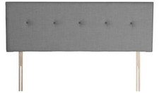 Dalham Small Double Grey Headboard Stylish Comfortable Bedroom Decor Accent