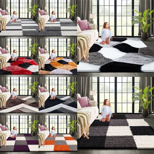 Thick large shaggy rugs living - thick,