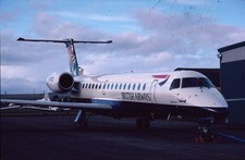 K37 K64 slide ERJ-145EU G-EMBC of British Airways - world Colours @???