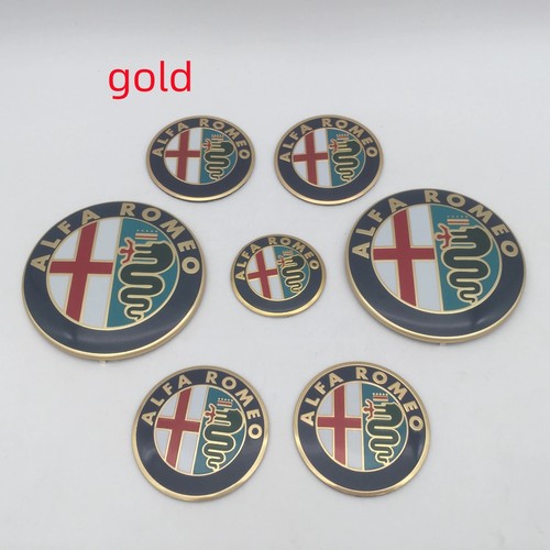 7pcs alfa romeo car badge - romeo, 74mm