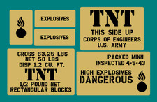 TNT crate stencil set for