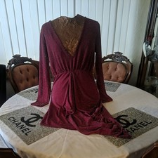 Size 16 Red Glitter Thread V