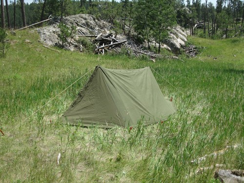 Army usmc pup tent man - pup,