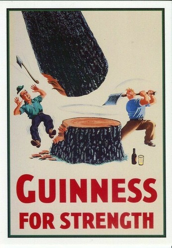 Guinness strength lumberjack - strength,