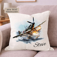 Personalised Cushion Spitfire