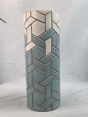 West elm handcrafted vase blue - handcrafted,