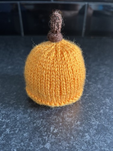 Handmade knitted plain pumpkin - plain,