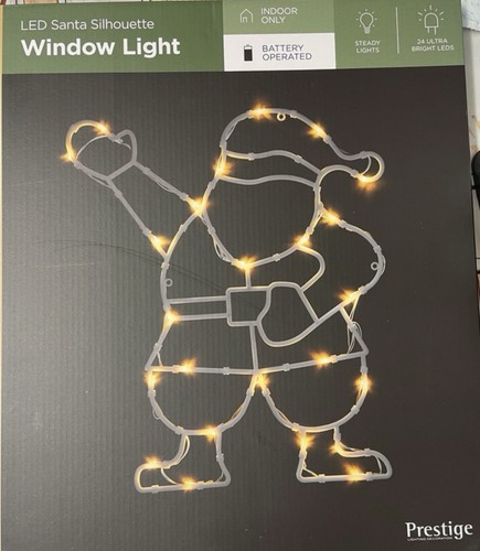Led santa silhouette window - silhouette,
