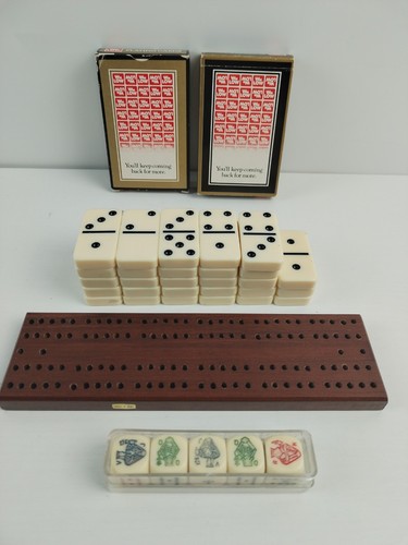 Vintage dominoes dice - dominoes, playing