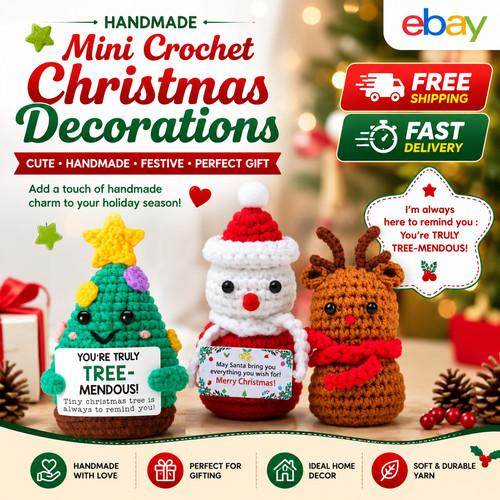 Mini crochet christmas tree - mini,
