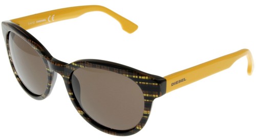 Diesel sunglasses black brown - diesel,