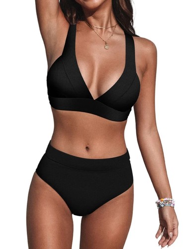 Bikini set high - waist, v