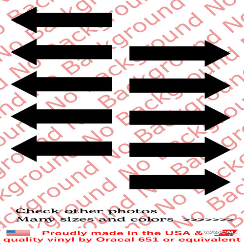 10pcs adhesive vinyl arrow - x,