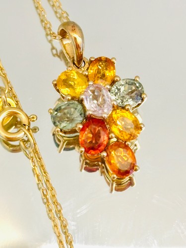 10ct yellow gold multi colour