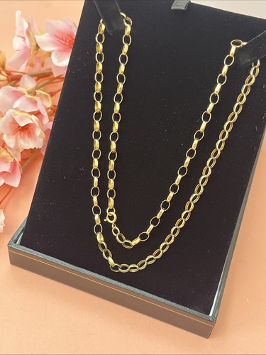 9ct gold belcher necklace - 9ct,