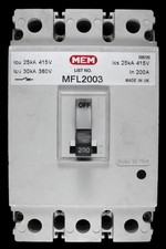 MEM 200 AMP 25kA TRIPLE POLE