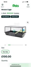 Large Hamster Cage with Toys and Equipment Collection Only