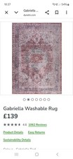 Dunelm Rug - Gabriella Red -