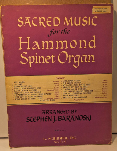 Sacred music for hammond - music,