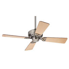107 cm 42" traditional ceiling fan with pull cord HUNTER BAYPORT Brushed Nickel