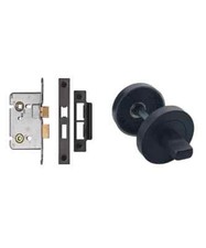 Bathroom mortise lock - mortise, matte