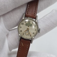 Rare Vintage Medana Girl Scout Advertising Wrist Watch Mechanical Wind Up Swiss 