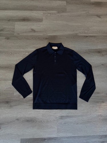 Gucci men knit navy wool - gucci,