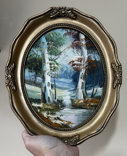 Vintage impasto oil painting - vintage,