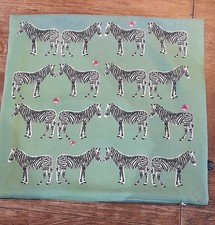 habitat green zebra cushion cover 45cm x 45cm