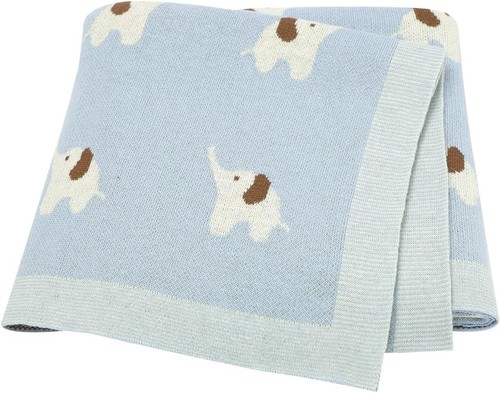 Soft knitted cotton pram cot - soft,